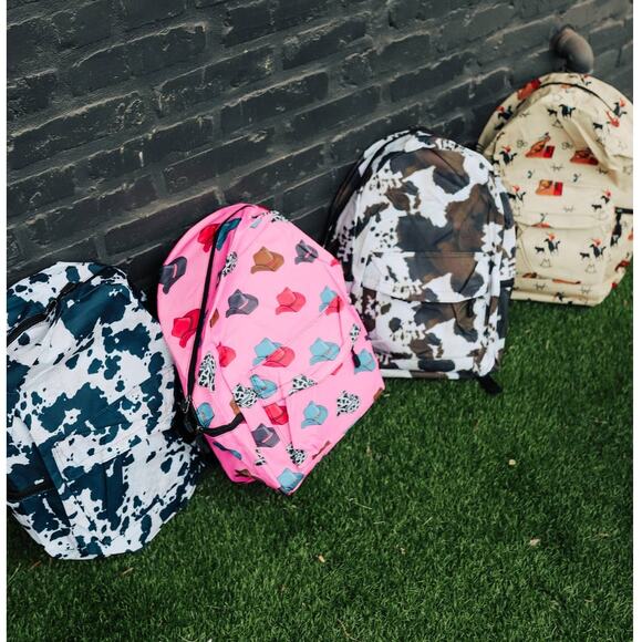 Vintage Cowboy Print Backpack - Picture 3 of 3